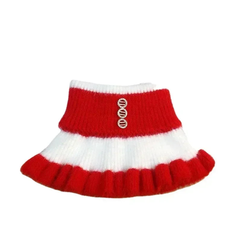 Winter Warm Neckerchief for Woman Comfortable Detachable Collar Outdoor Windproof Protective Neckerchief