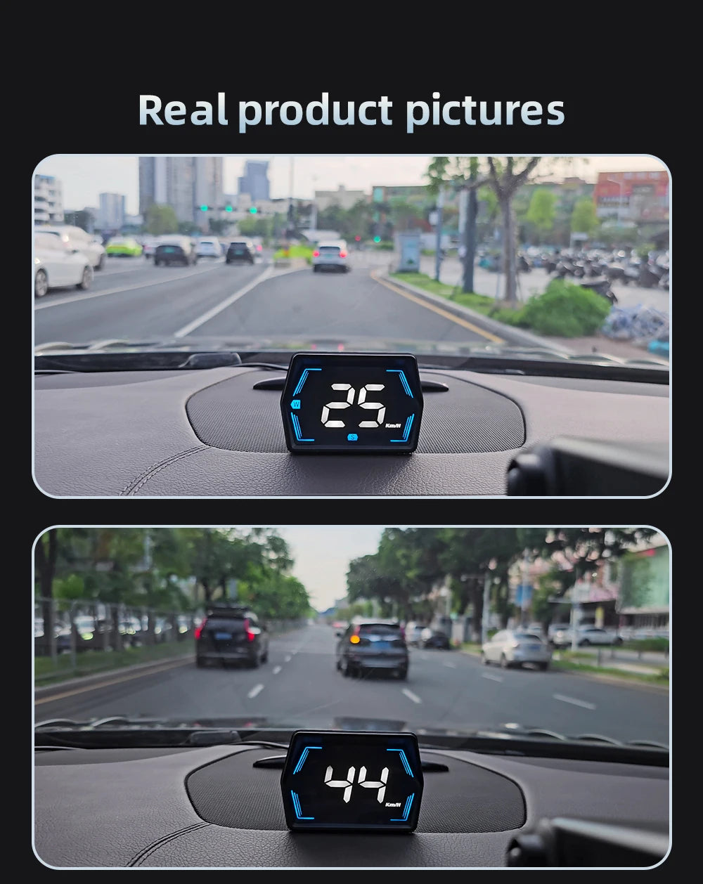 G20 GPS Display Car Digital Speedometer HUD Head-Up Display Eletronics Speed Alarm Gadgets Inteligent Compass For All Car Custom
