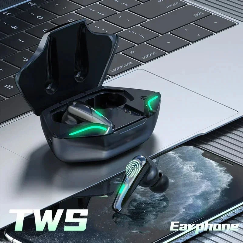 Bluetooth Headphones Gaming Wireless  Headset Earphone Bluetooth Earbuds HIFI With Mic Charging Box Game Headset