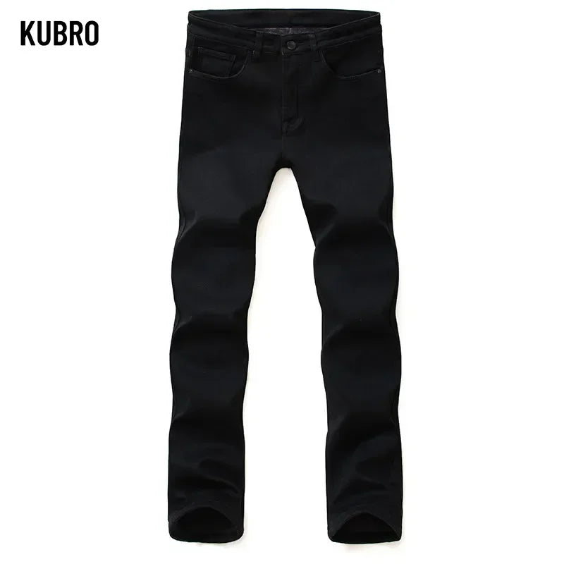 Men Classic Advanced Fashion Brand Jeans Jean Homme Man Soft Stretch Black Biker Masculino Denim Trousers Mens Pants Overalls