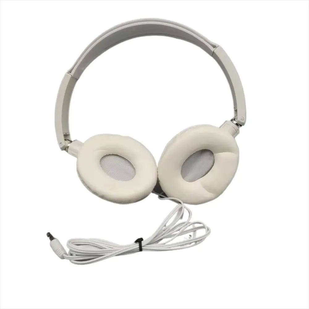 Adjustable Wired Headphones Music Stereo Flexible Wired Over Ear Headset Noise Cancelling Black White Foldable Headphones