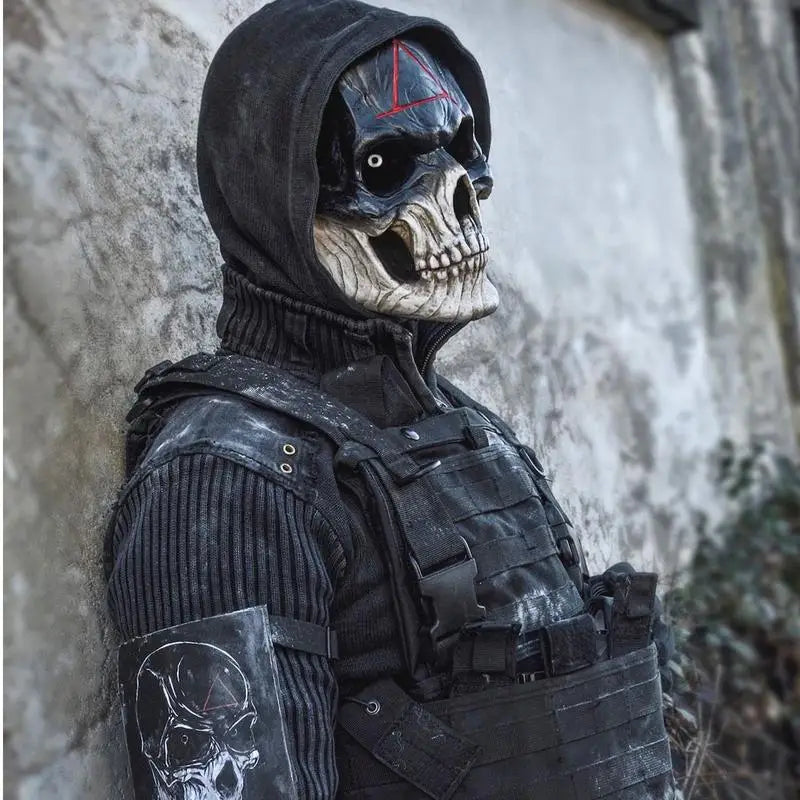 Halloween Scary Skull  Head Mask Cosplay Party Horrible Bloody Masks Carnival Adult Horror Costume Head Cover Latex Mask