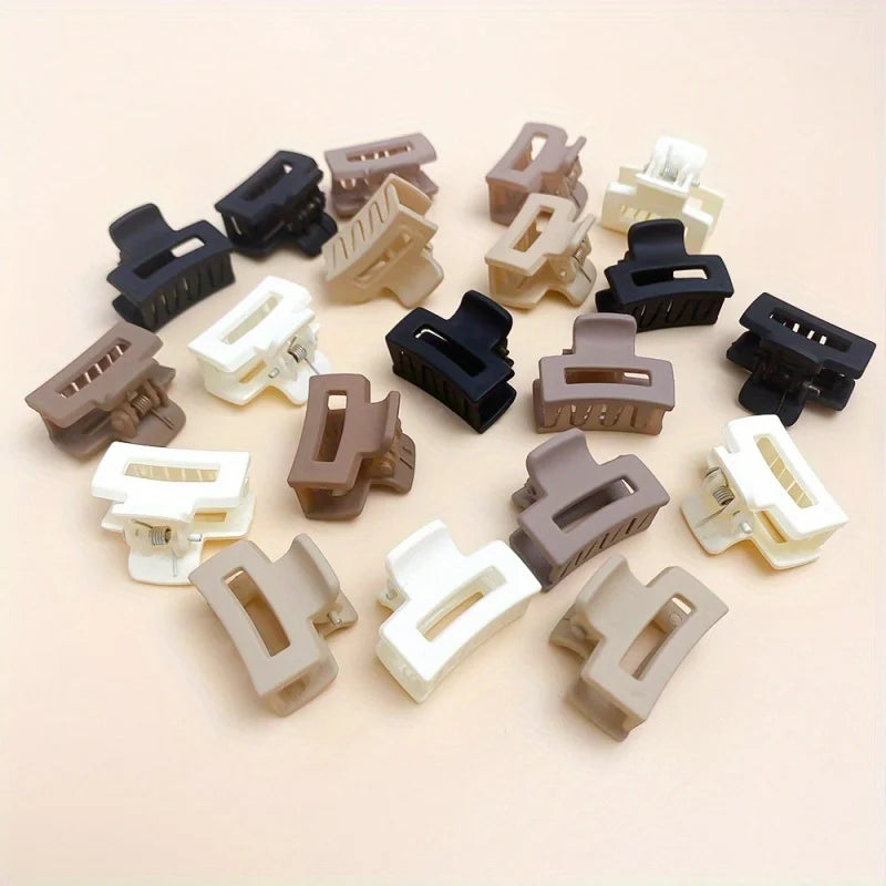 Korean Mixed Hair Mini Small Grab Clip Matte Milk Coffee Color Girl Bangs Cute Hairpin Small Grab Clip Side Hair Clip Hair Acces