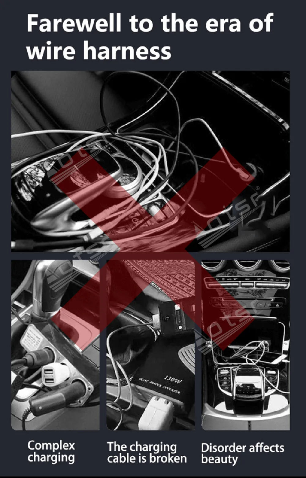 For Geely Emgrand 4th generation 2022 to 2023 Center Console Accessories Charging Pad Car Smart Accessories Module