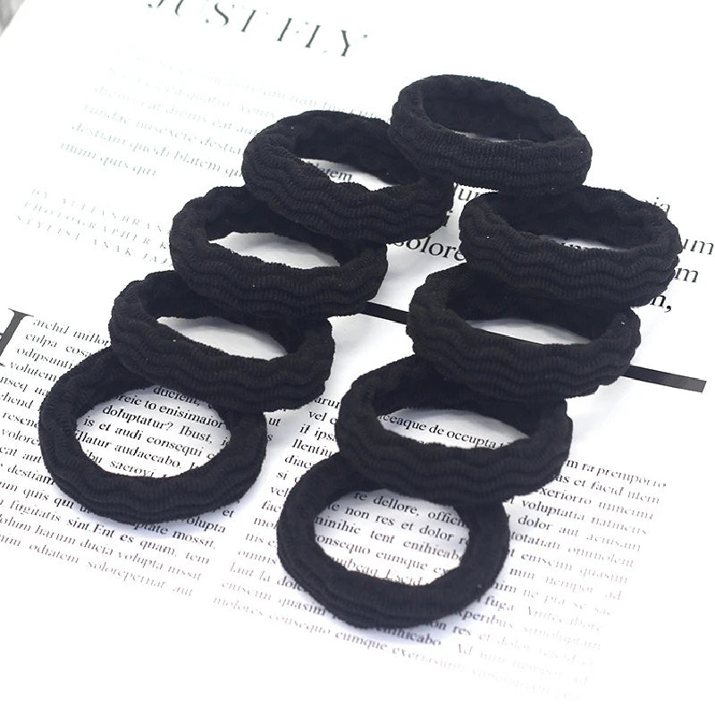 20PCS High Elasticity Fashion Hair Rope High Elasticity Jacquard Pattern Hair Ring Fashion Women's Headband Hair Accessories