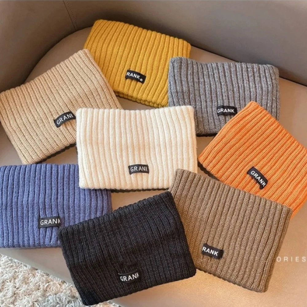 Women Winter Wide Headband Solid Color Knitted Warm Headwrap for Girls Punk Elastic Headwear Sports Bands Hair Accessories