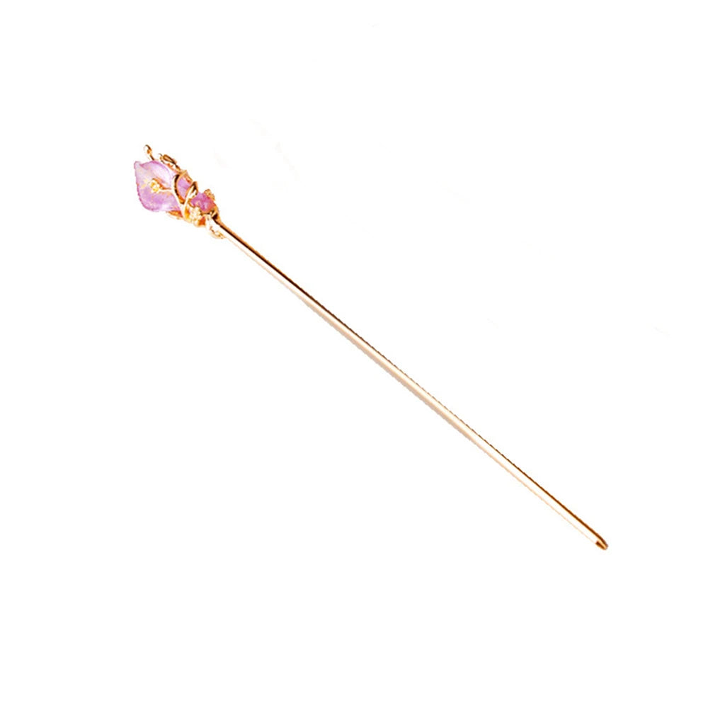 Female Women Hanfu Accessories Rhinestone Chinese Style Metal Hair Accessories Hair Chopsticks Hair Stick Metal Hairpin