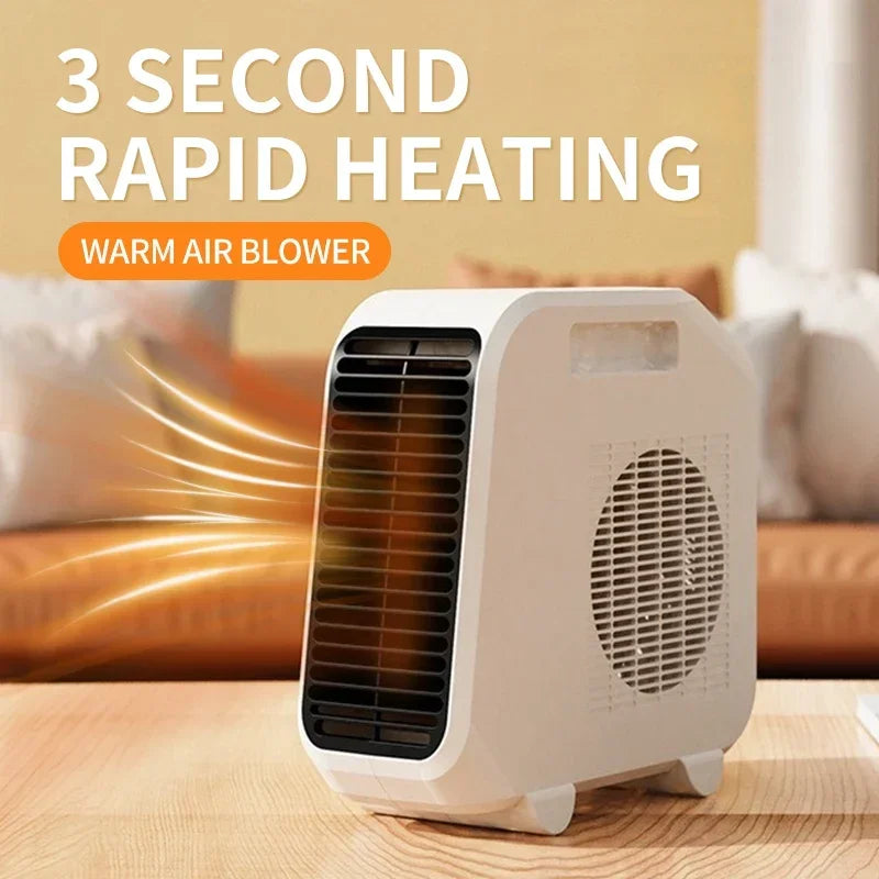 Portable Home Mini Heater, Energy-Saving Desktop Heater for Dorm and Office, Fast Heating for Whole House, Safe and Efficient