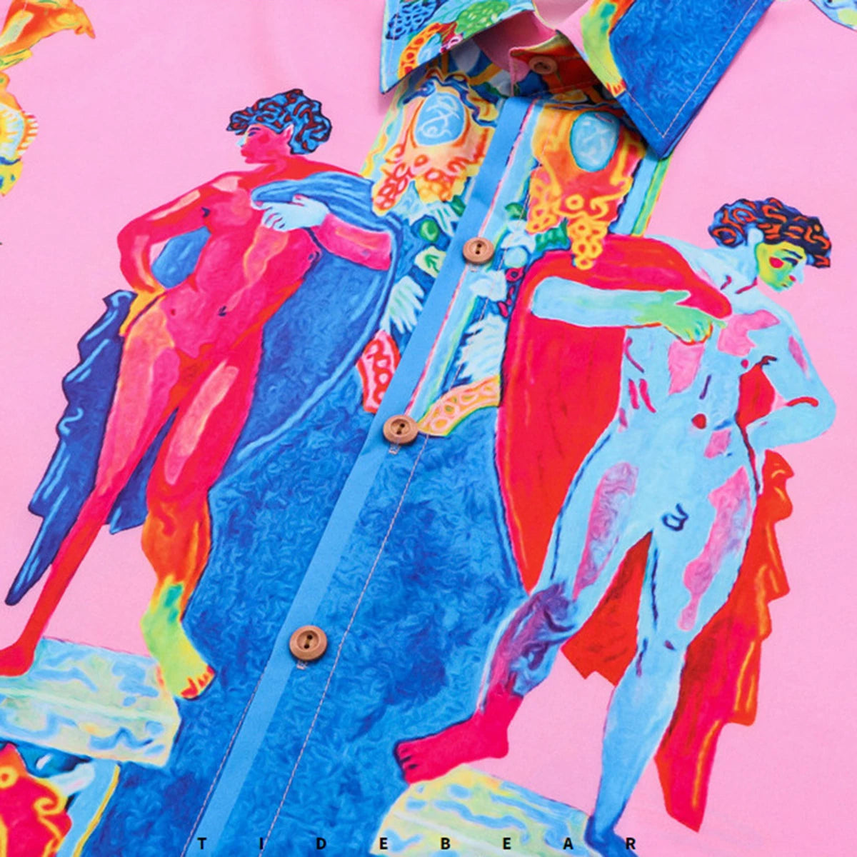 Men Fashion Button Shirts Printed Oversized Harajuku Streetwear Shirts Long Sleeve Loose Button Up Blouse For Male Hemd Herren