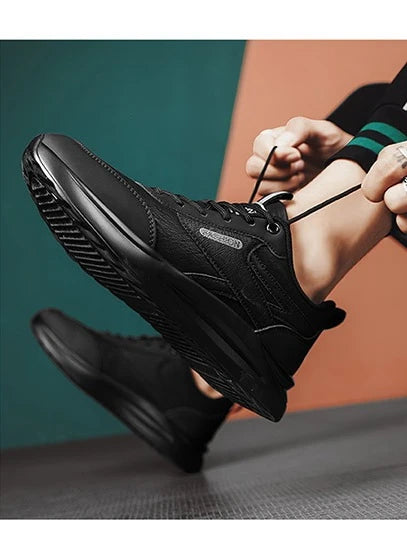 Men's Sneakers 2025 Spring Autumn New Waterproof Non Slip Wear-resistant Work Shoes Outdoor Fashion Lace Up Vintage Casual Shoes