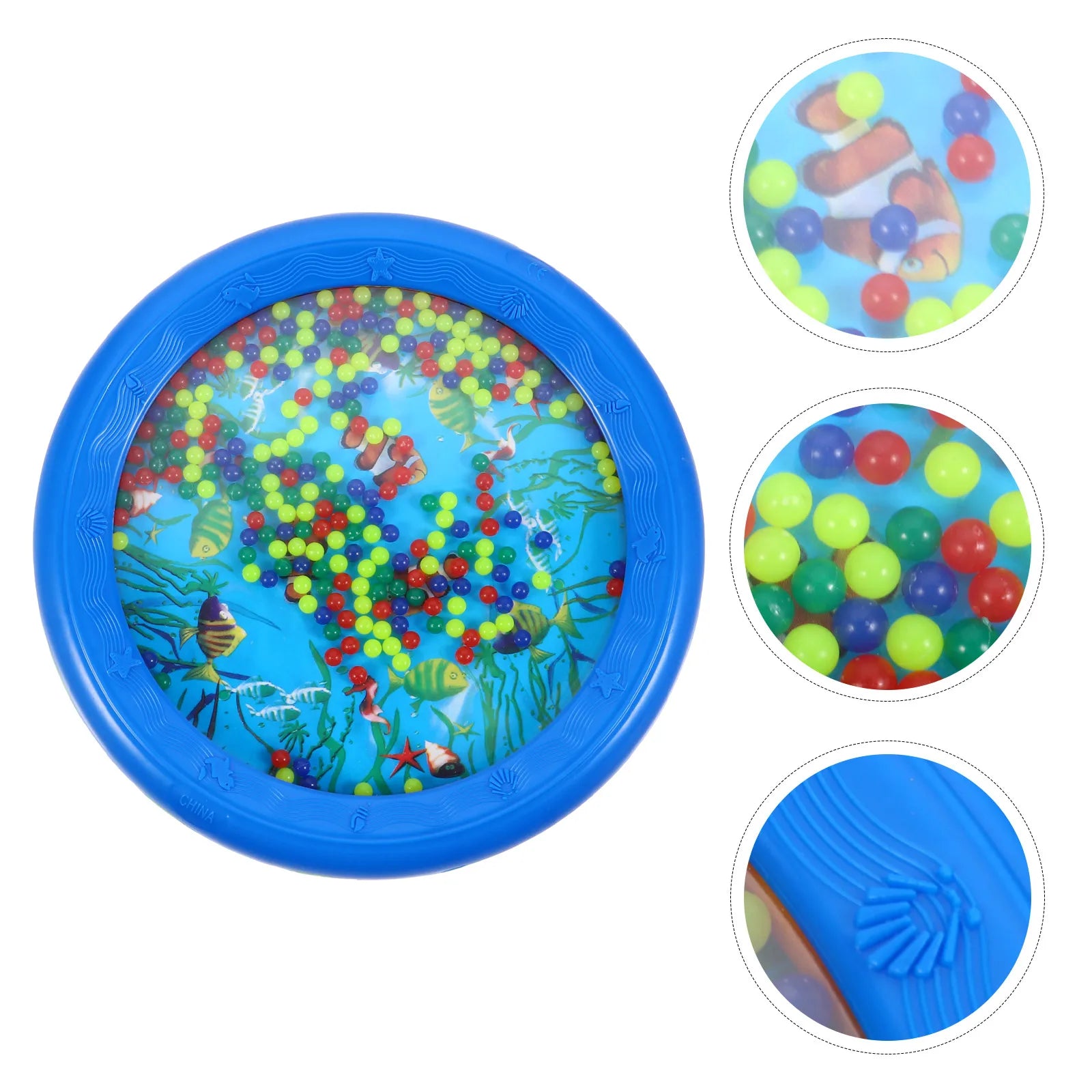Kid Child Gentle Ocean Wave Sea Sound Bead Drum Percussion Musical Educational Instrument Toys For Baby Early Learning Gifts