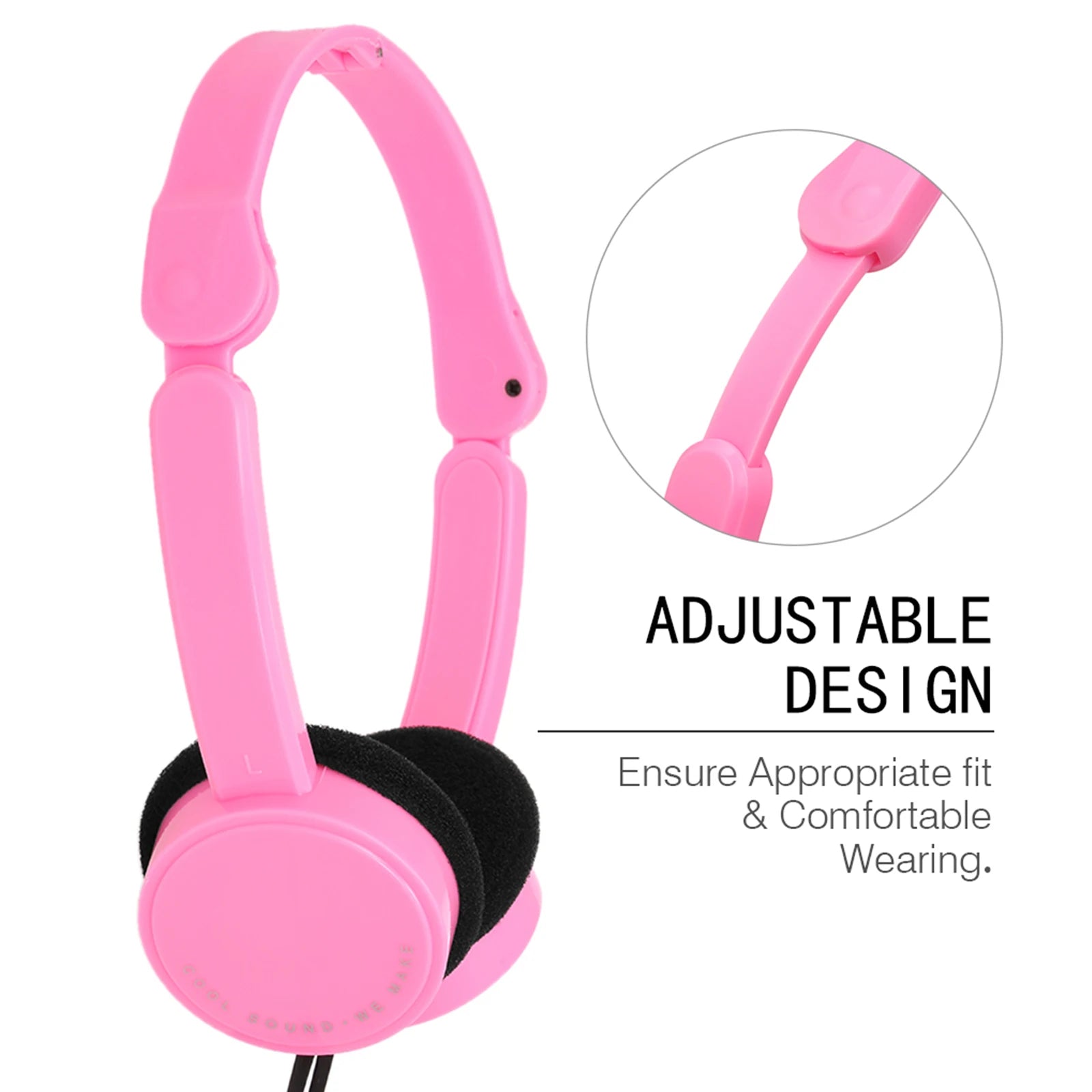 3.5mm Wired Over-ear Headphones Foldable Sports Headset Portable Music Earphones for Kids MP4 MP3 Smartphones Laptop