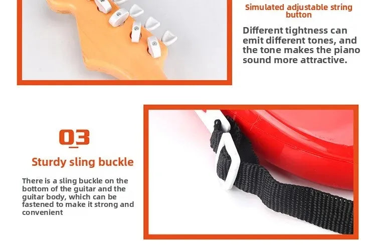 Children's electronic guitar toy, playable simulation, for beginners, gifts for boys and girls