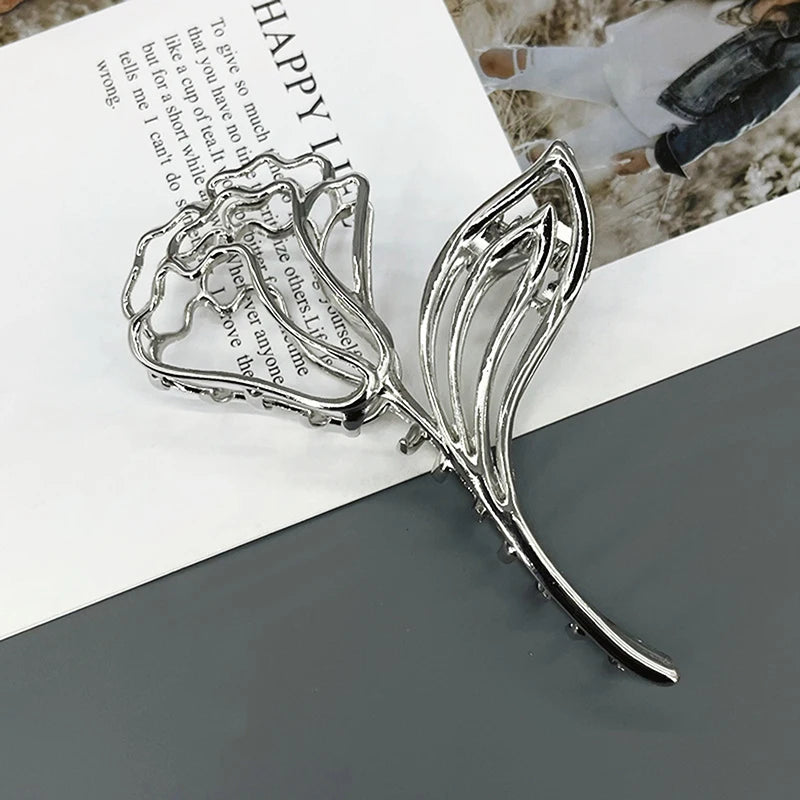 1PC Women Cool Hair Accessories Simple Trendy Pin Hair Claw Fashion Elegant Hair Clip Hairpins High-end Light Luxury Shark Clips