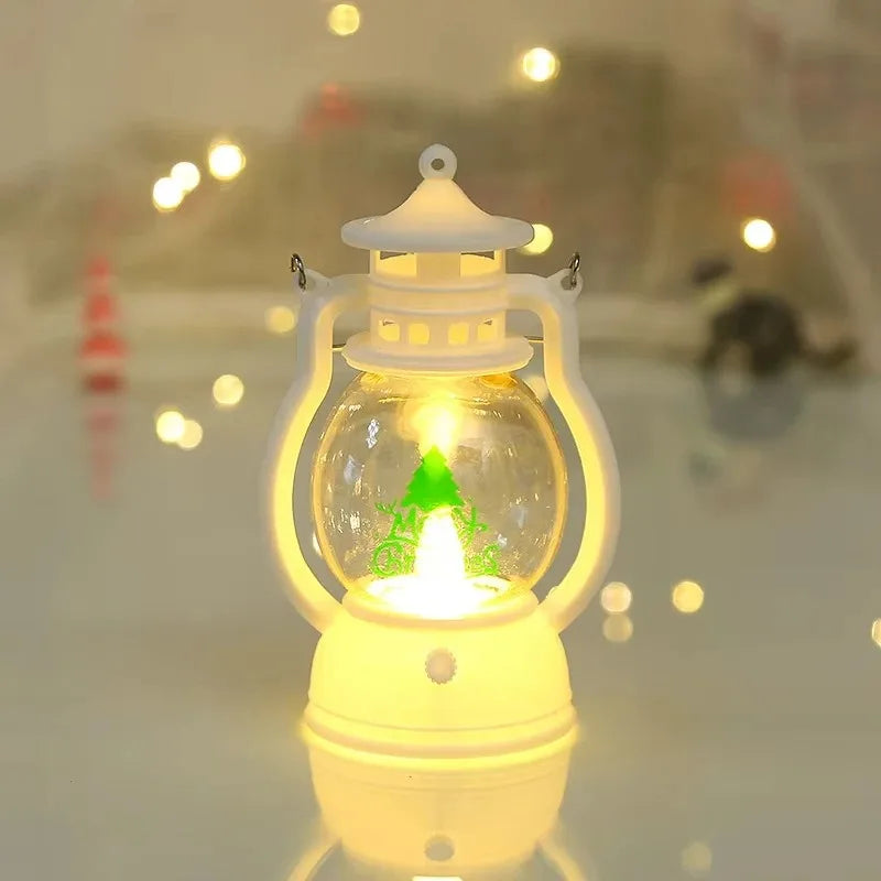 Christmas Ornaments LED Lantern Light Santa Claus Merry Christmas Decorations for Home Xmas Santa for Baby New Year Gift