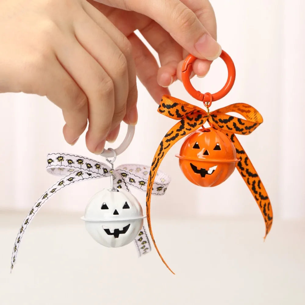 Halloween Pumpkin Bell Pendant Cute Spooky Charm For Keychains & Bags Perfect Party Favors & Holiday Decor