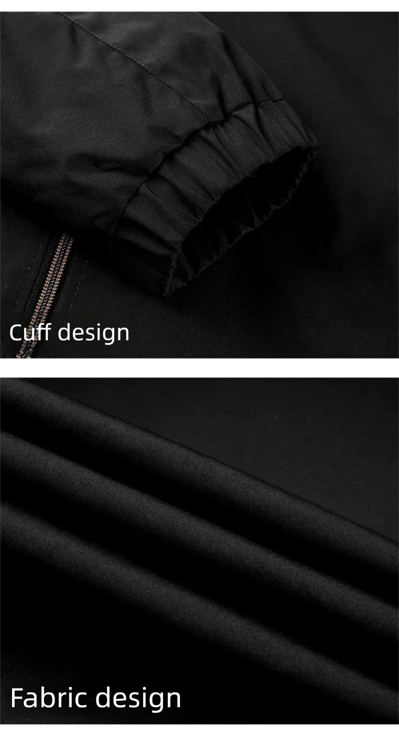 Jacket casual youth jacket stand up collar versatile men's windbreaker  high end men's top for spring and autumn