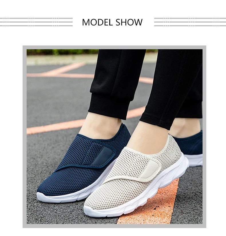 Men Orthopedics Wide Feet Swollen Walking Casual Sneakers Fashion Thumb Eversion Adjusting Soft Comfortable Diabetic Man Shoes