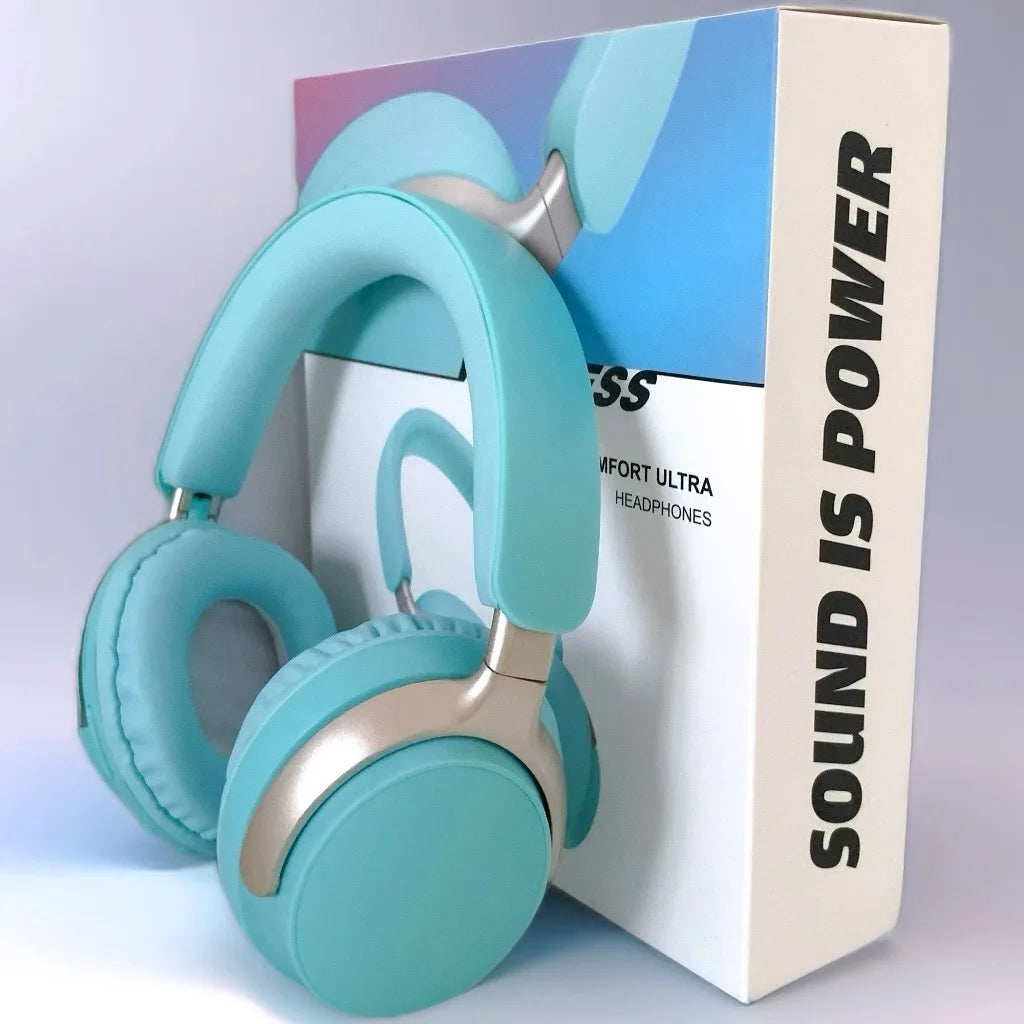 Head mounted Bluetooth earphones, wireless earphones with ultra long battery life, music, sports, and esports earphones