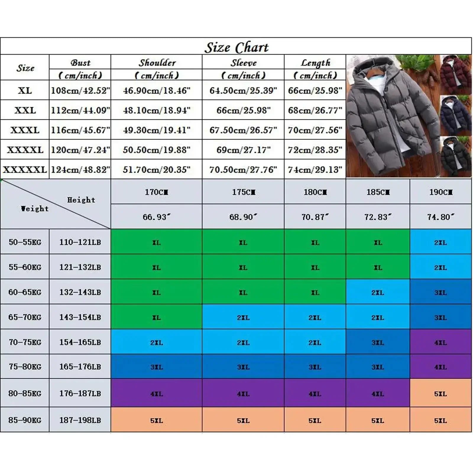 Men's Thick Puffer Hooded Jacket  Casual Warm Parkas Business Outfear Winter FashionTrendy Versatile 2026