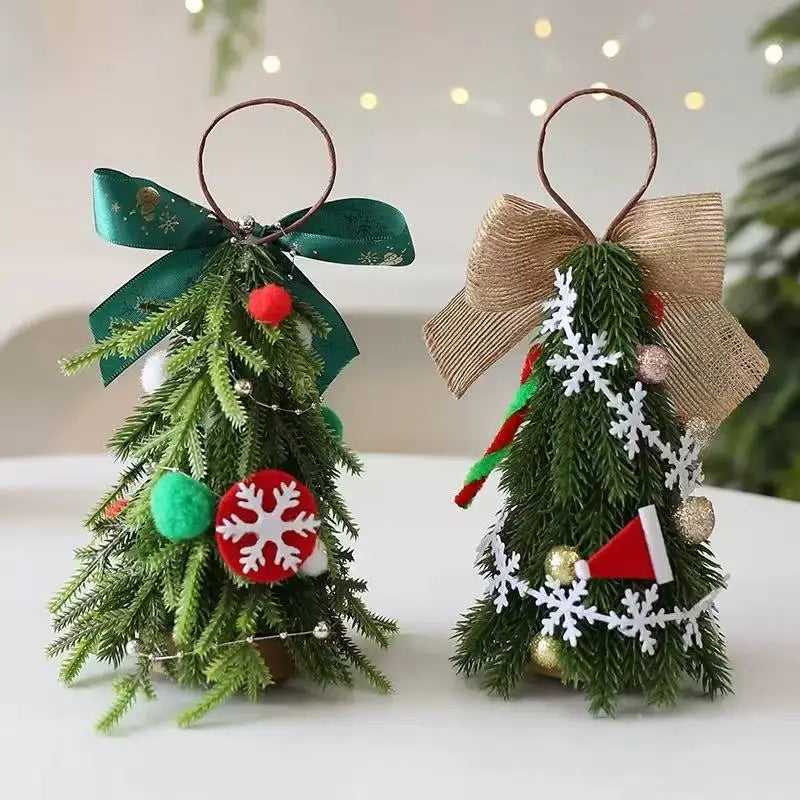 Christmas Tree Home Bedroom Party Decorations desktop mini Christmas tree ornaments Children New Year Christmas Gift