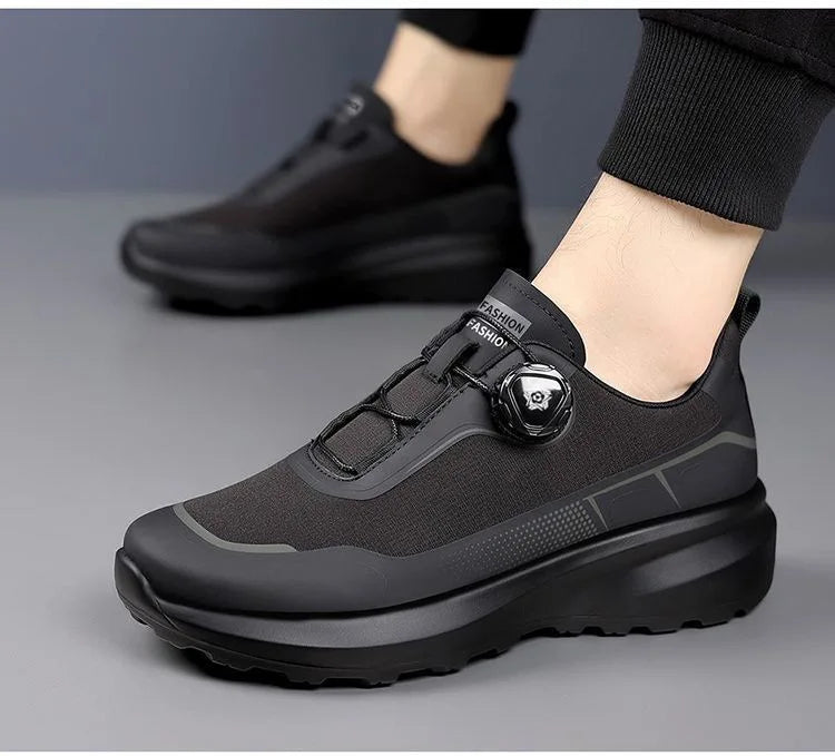Fashion Casual Men's Shoes Designer Rotating Buckle Men Sneakers Thick-Soled Comfortable Outdoor Walking Shoes Zapatillas Hombre
