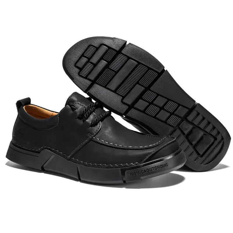 Shoes for Man Are Fashionable Dark Brown Loafers Suitable Outdoor Activities Breathable Daily Casual Shoes with Lace Up Design