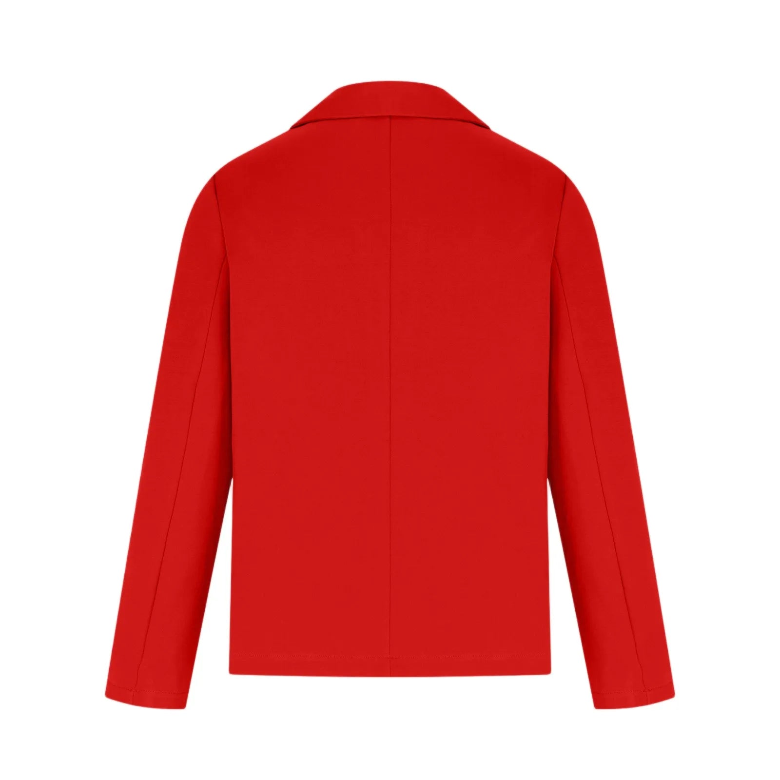 Casual Suit Jacket for Women Fashion Solid Color Long-sleeved Suit Collar Blazer Business Casual Single-button Cardigan Jacket