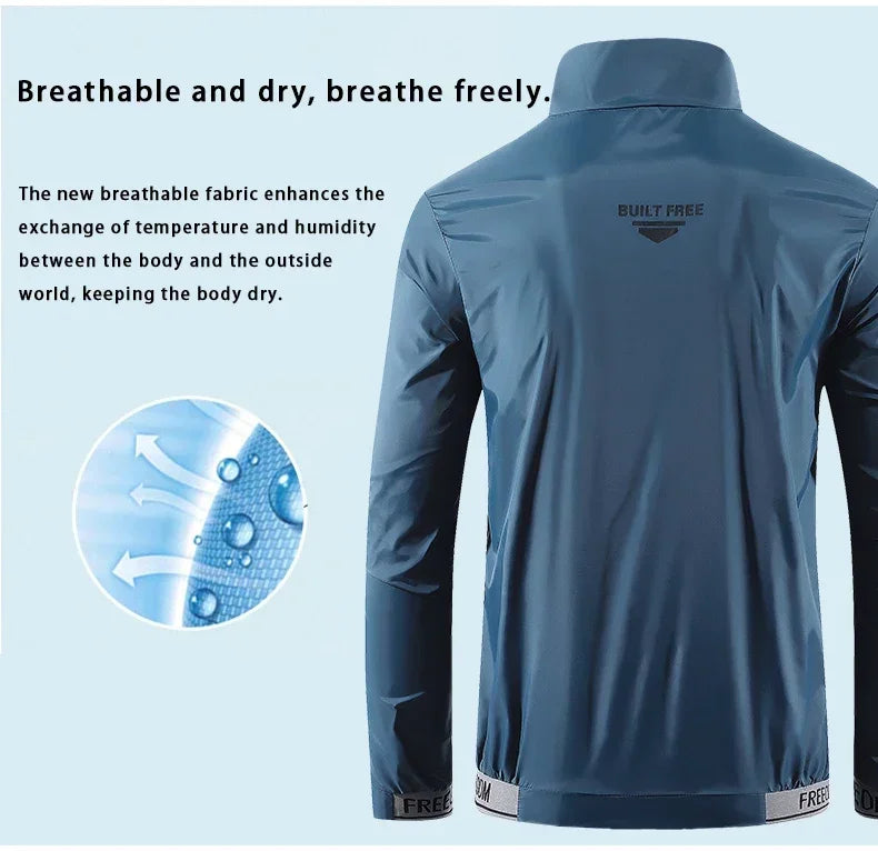 Hiking Skin Jacket Outerwear Coat Camping Rain Jackets Waterproof Sun Protection Fishing Hunting Clothes Quick Dry Sunscreen