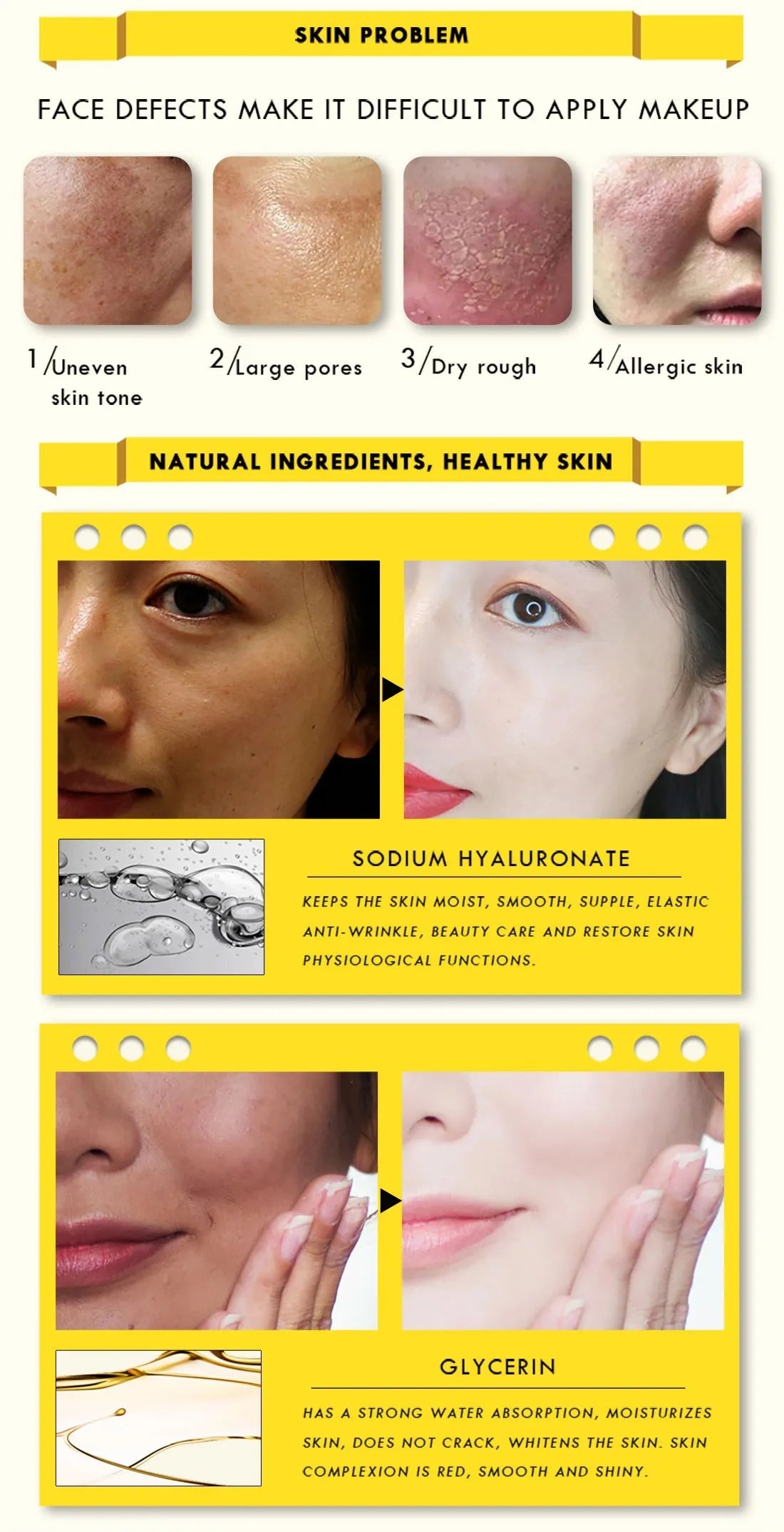 Dreamy Beauty Cream Makeup Natural Concealer BB Cream Face Care Modified Emollient Easy to Wear Sun Block Whitening Cream 30g