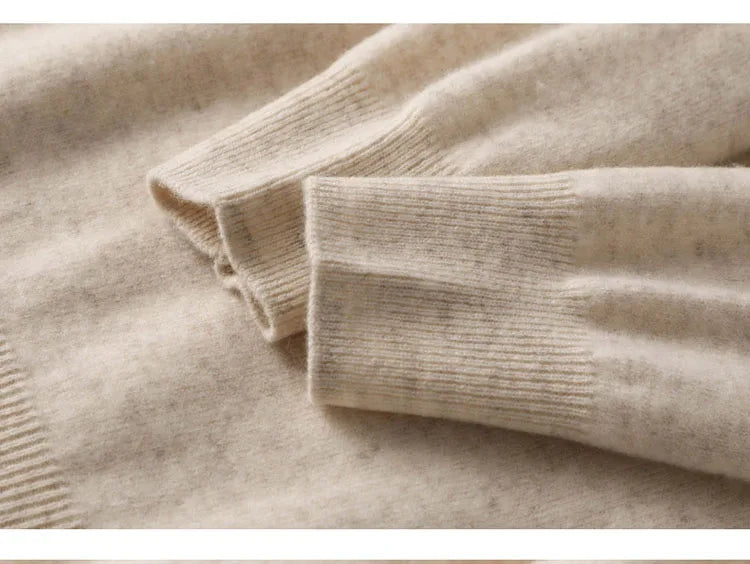 Women Autumn Winter Clothes  Neck Wool Sweater Long-sleeved Knitted Pullovers Shirt Embroidered Fish Logo Casual Sweater Tops