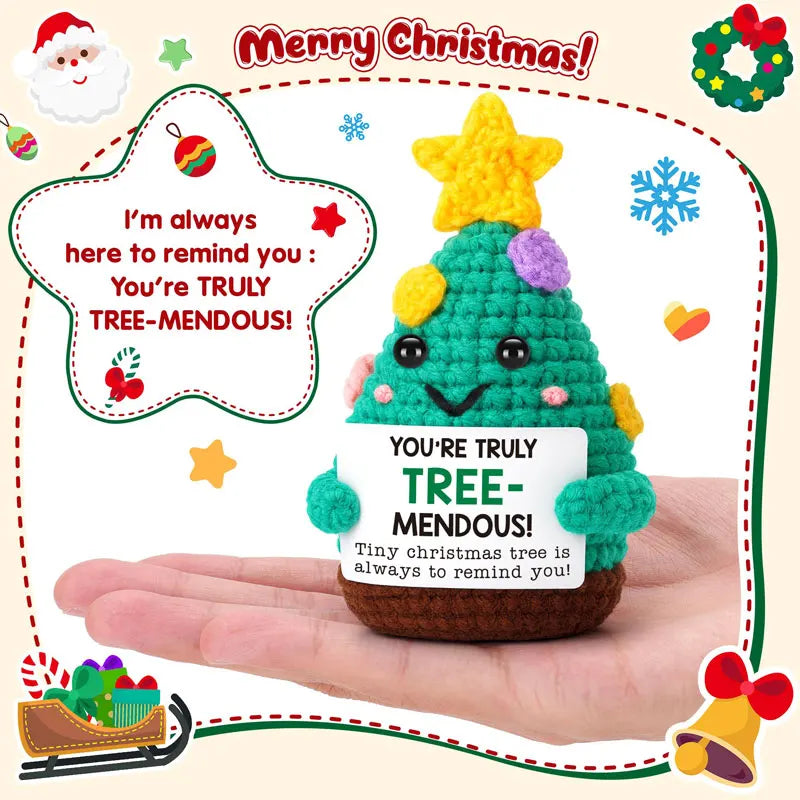Christmas Ornaments Crochet Home Room Decoration Handmade Emotional Support Knitted Potato Home Decor Christmas Party Gift