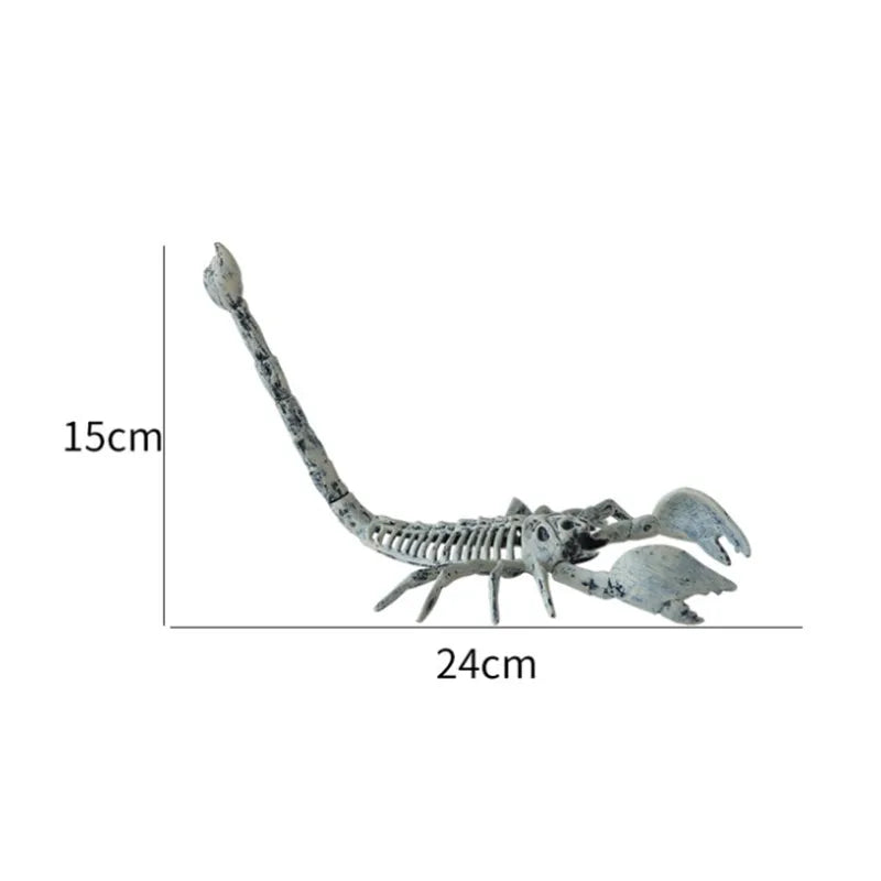 Halloween Animal Skeleton Decration Horror Mouse Skeleton Simulation Realistic Bones Scary Halloween Party Props