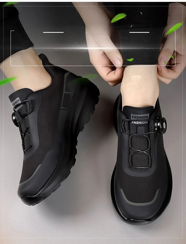 Fashion Casual Men's Shoes Designer Rotating Buckle Men Sneakers Thick-Soled Comfortable Outdoor Walking Shoes Zapatillas Hombre