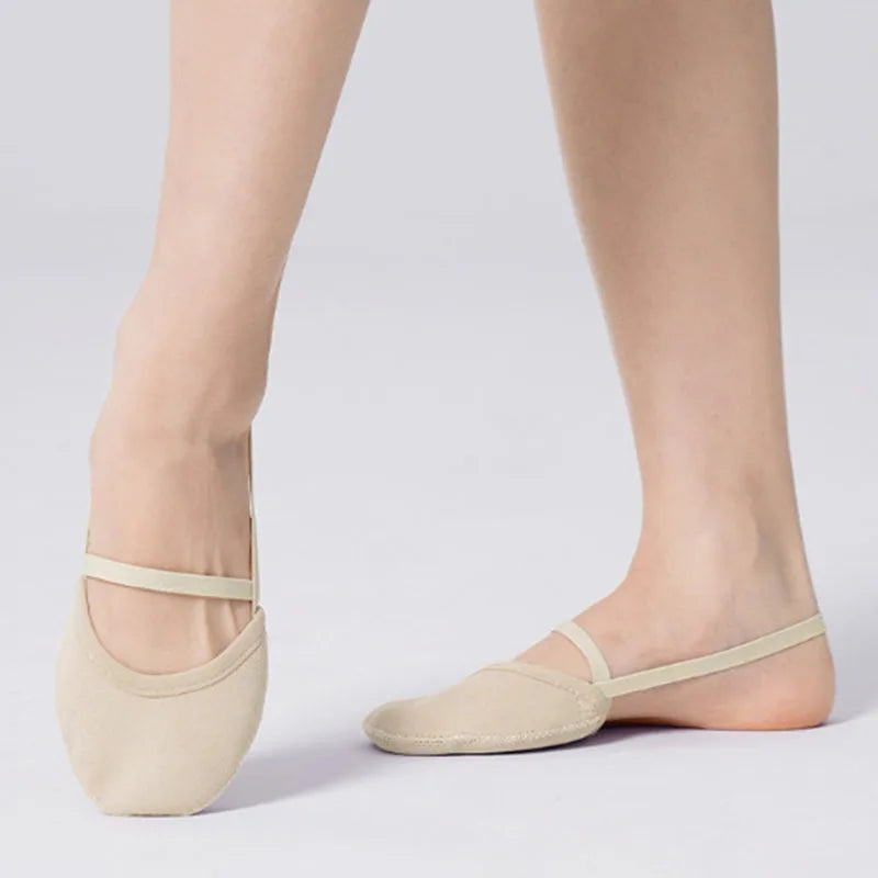 Gymnastic Shoes Half Soles Professional Rhythmic Gymnastics Shoes Women's Half Foot Shoes Children's Half Foot Dance Toe Shoes