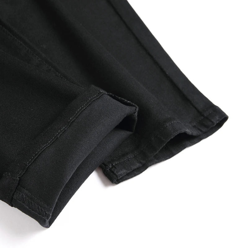 2023 Men Black Jeans Autumn Casual Mens Cotton Jeans Straight Male Denim Pants Baggy Jeans Trousers pantalones hombre