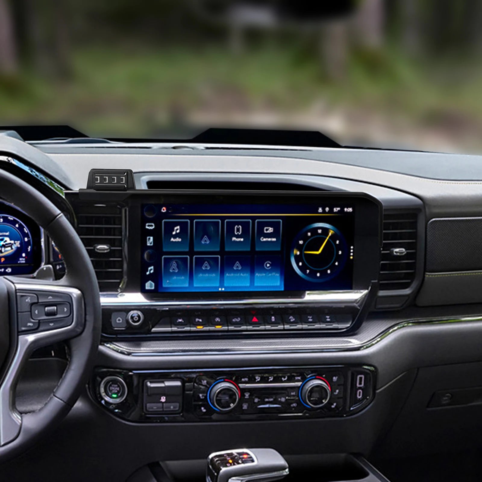 Car Mobile Phone Holderfor Chevy Chevrolet Silverado 2022 2023 2024 2025 GPS Bracket Navigation Stand Auto Accessories