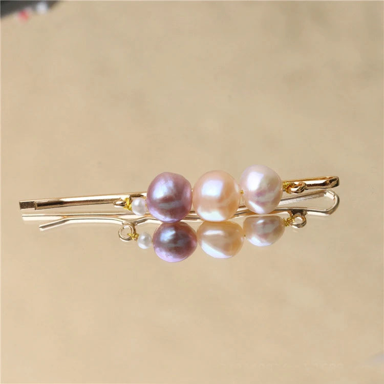 Hair Accessories for Girls Women Hairpins Clips Natural Baroque Freshwater Pearl Elegant Sweet Bridal Ornaments Wedding Gift