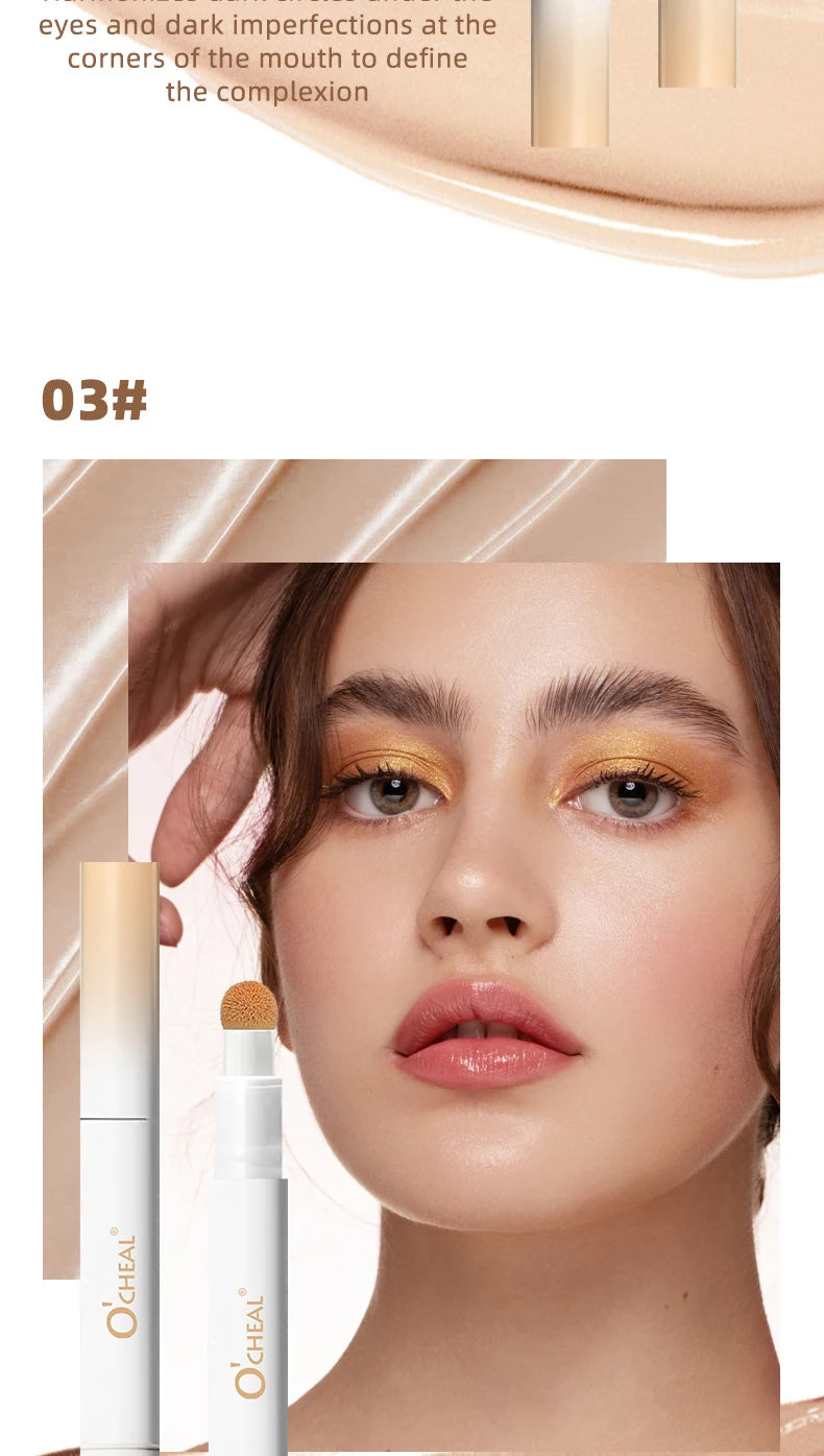 Clear, moisturizing, waterproof concealer, medium coverage, natural makeup effect, and create a natural foundation