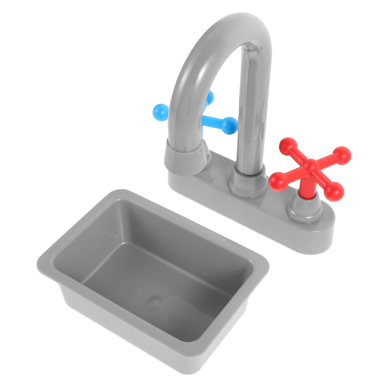 1 Set Mini Kitchen Sink With Faucet Kids Pretend Play Toys Realistic Washing Basin And Water Tap Molds Role Play Accessories