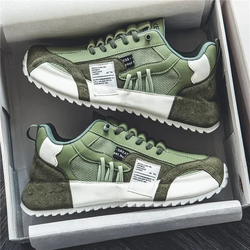 Shoes for Men Casual Sports Trend Designed Personality Elastic Band Vulcanized Shoes Men Sneakers Comfortable Breathable Shoes