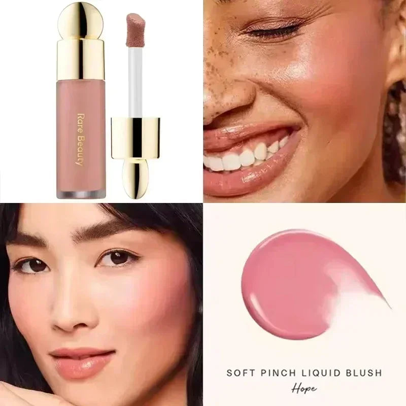 Rare Beauty Liquid Blush Lip Gloss Luminizer Blusher Long Lasting Moisturizing Nutrient Light Repair Lipstick Nature Face Makeup