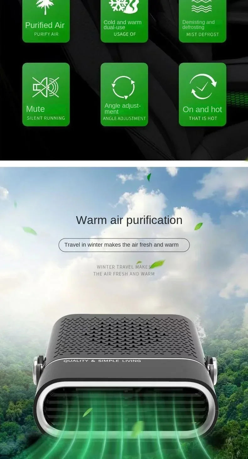 Car Heater 12V/24V Universal Windshield Defroster Defogger Heater Webasto Mini Autonomous Heater Suitable for Trucks and Cars