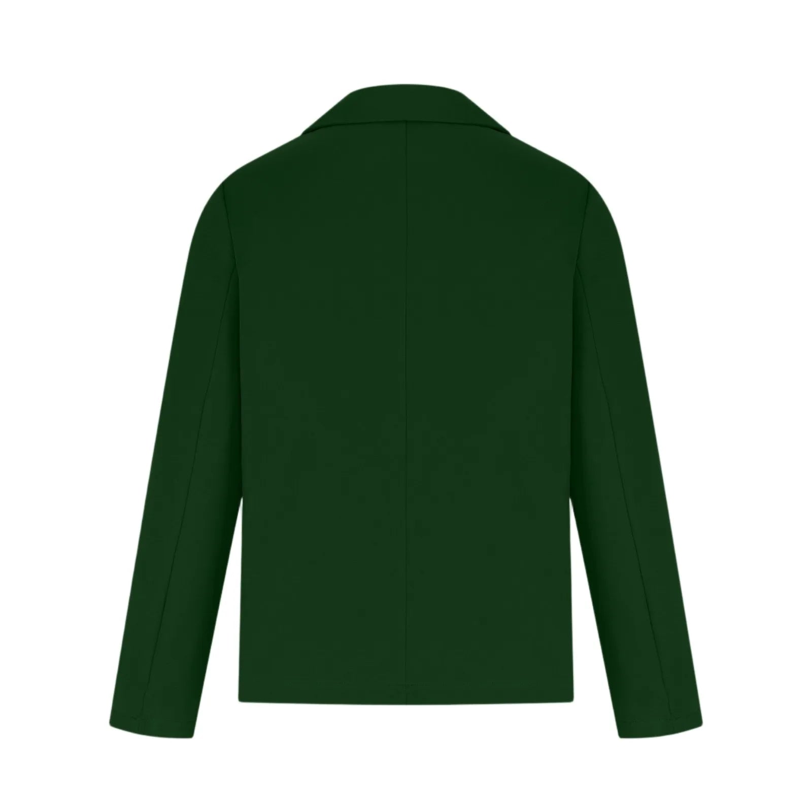 Casual Suit Jacket for Women Fashion Solid Color Long-sleeved Suit Collar Blazer Business Casual Single-button Cardigan Jacket