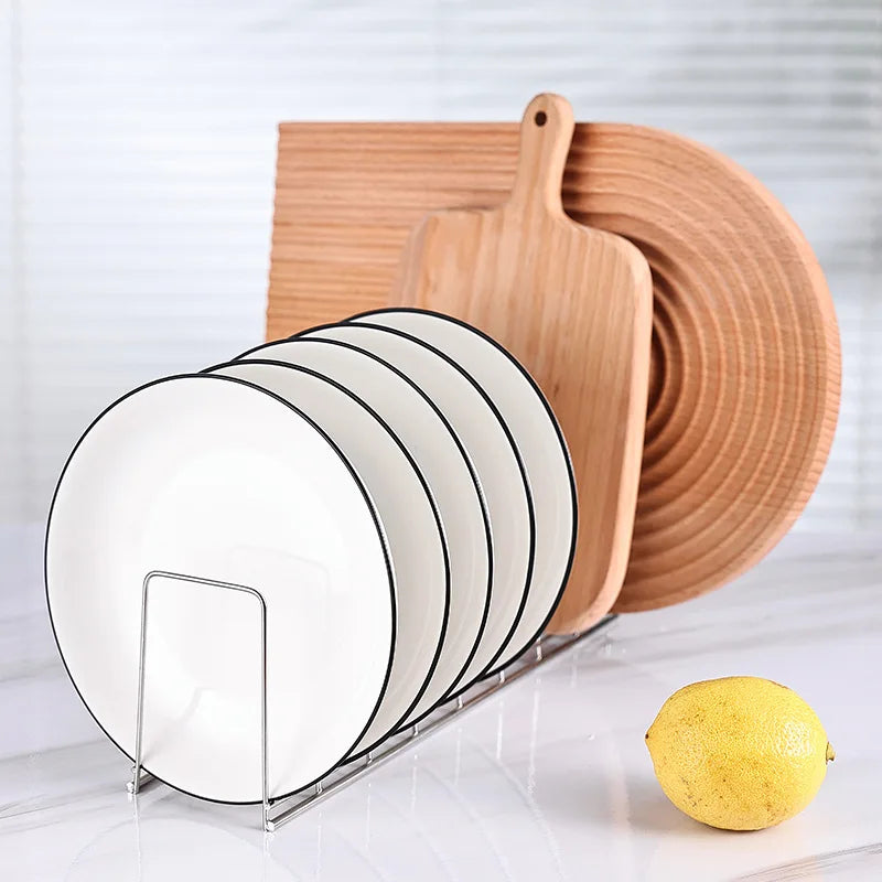 Kitchen Organizer Dish Rack Household Kitchen Drainage Rack Cooking Dish Pan Cover Stand Kitchen Accessories