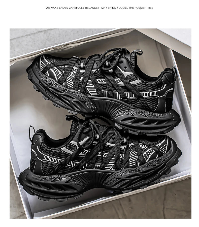 Men's Shoes Fashion White Sneakers For Men Lace up Skateboard Board Shoe Thick Sole Versatile Vulcanized Shoes Zapatillas Hombre