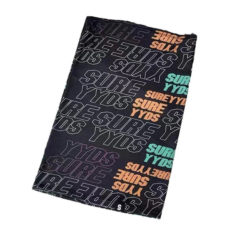 Summer Ice Silk Sunscreen Mask For Men Women Outdoor Cycling Face Cover Solid Color Neck Wrap UV Protection Ear Bandana Scarf