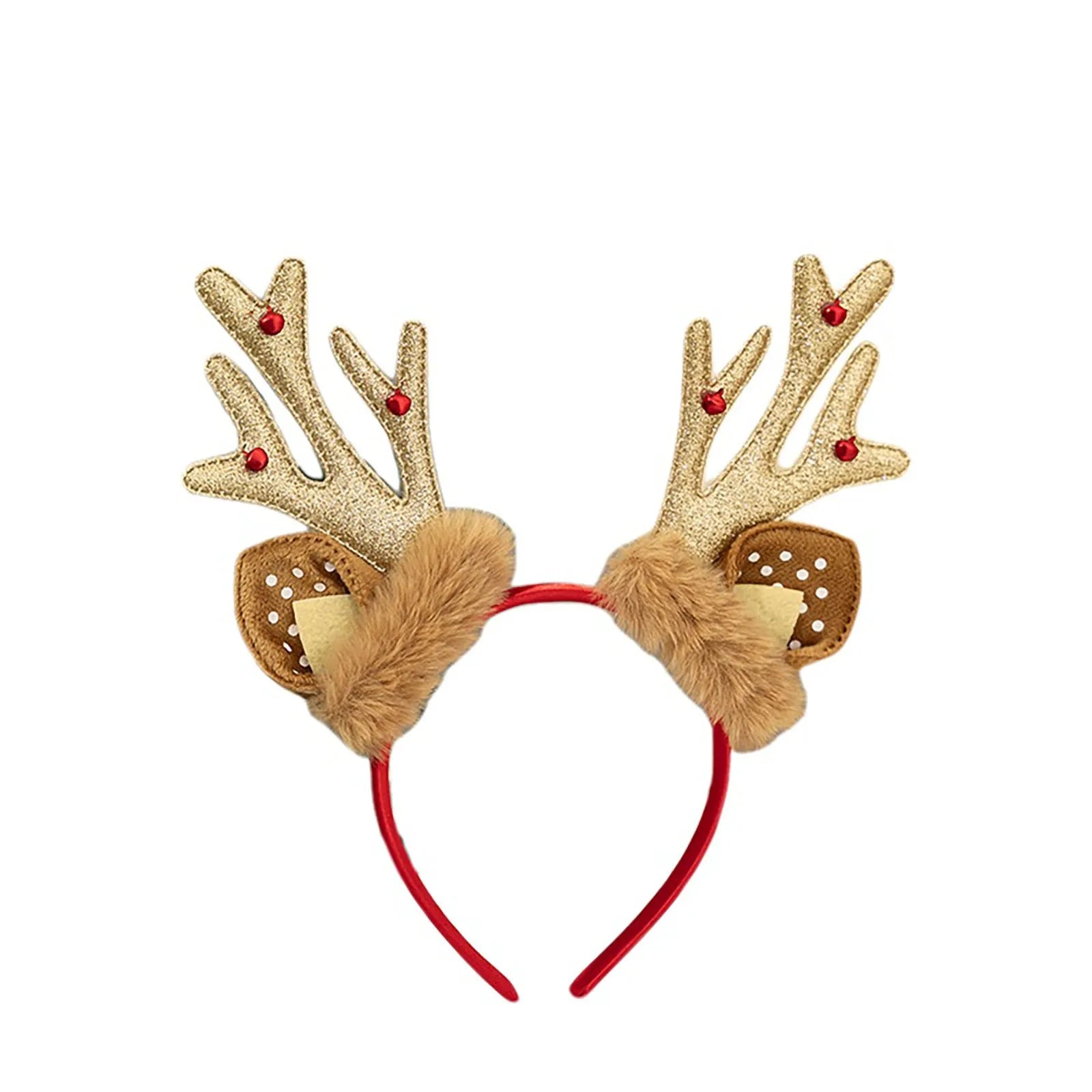 Christmas Gift Christmas Headband Christmas Head Buckle Antler Headband Holiday Party Dress Up Plush Headband for Christmas