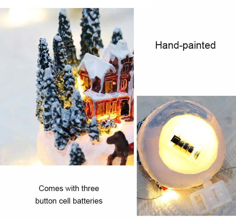 Christmas Decorations  LED Night Lights Luminous Micro Landscape House Children's Creative Gift Christmas New Year Ornaments