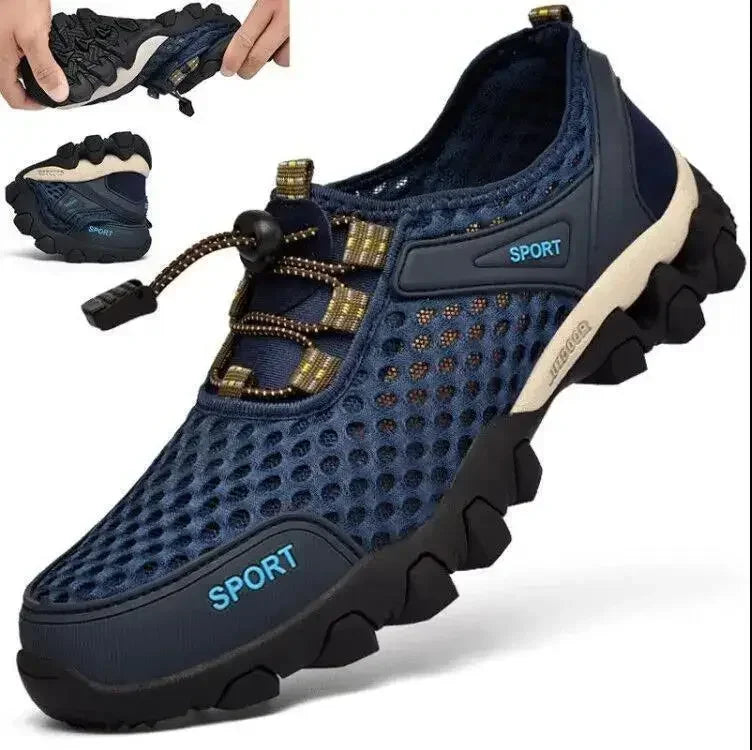 Men's Fishing Shoes Summer Casual Wading Shoes Thick-soled Non-slip Hiking Shoes for Men Breathable Tenis Barefoot Sneakers